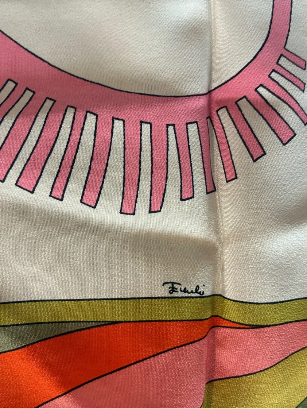 Vintage 1970’s - Emilio Pucci Floral Silk Scarf